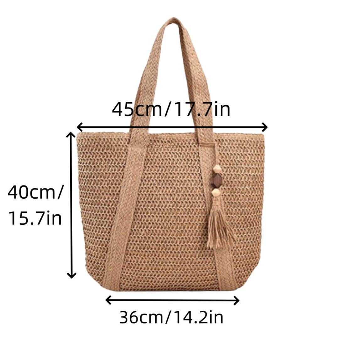 Large Capacity Straw Shoulder Bag