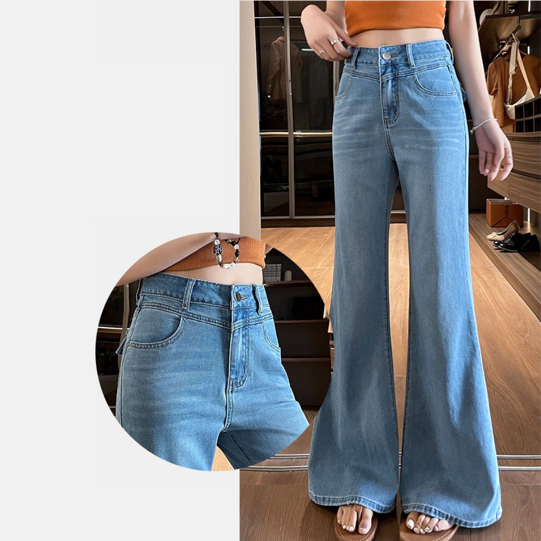 High Waist Slimming Loose Flare Pants