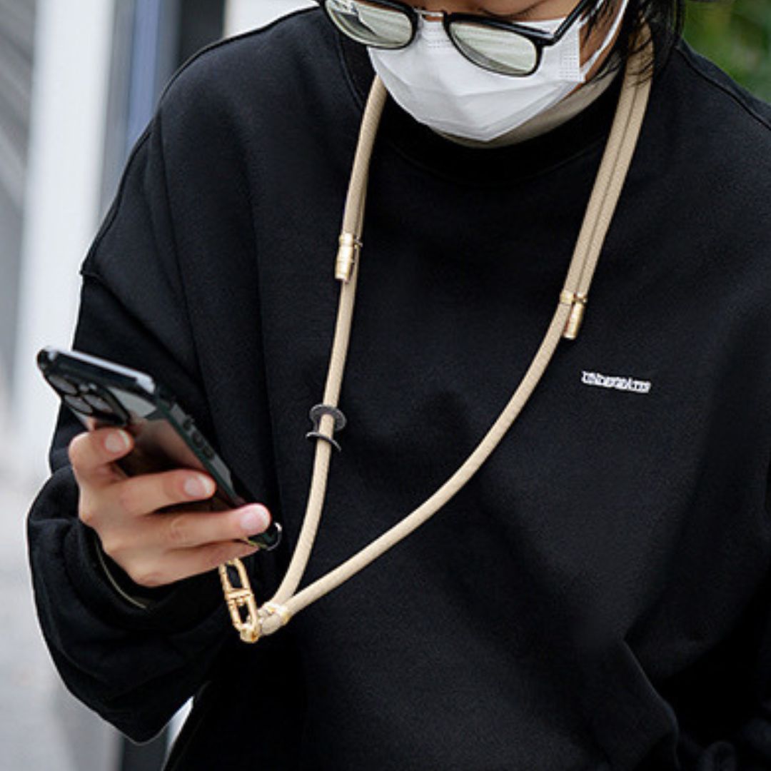携帯電話用編み込みスリング