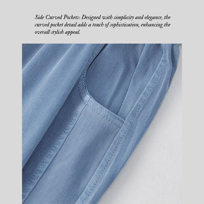 Tencel Stylish Casual Straight Pants