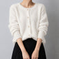 Japanese Style Cozy Fleece Open Front Cardigan