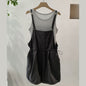 Vest + Camisole Jumpsuit Two Piece Set