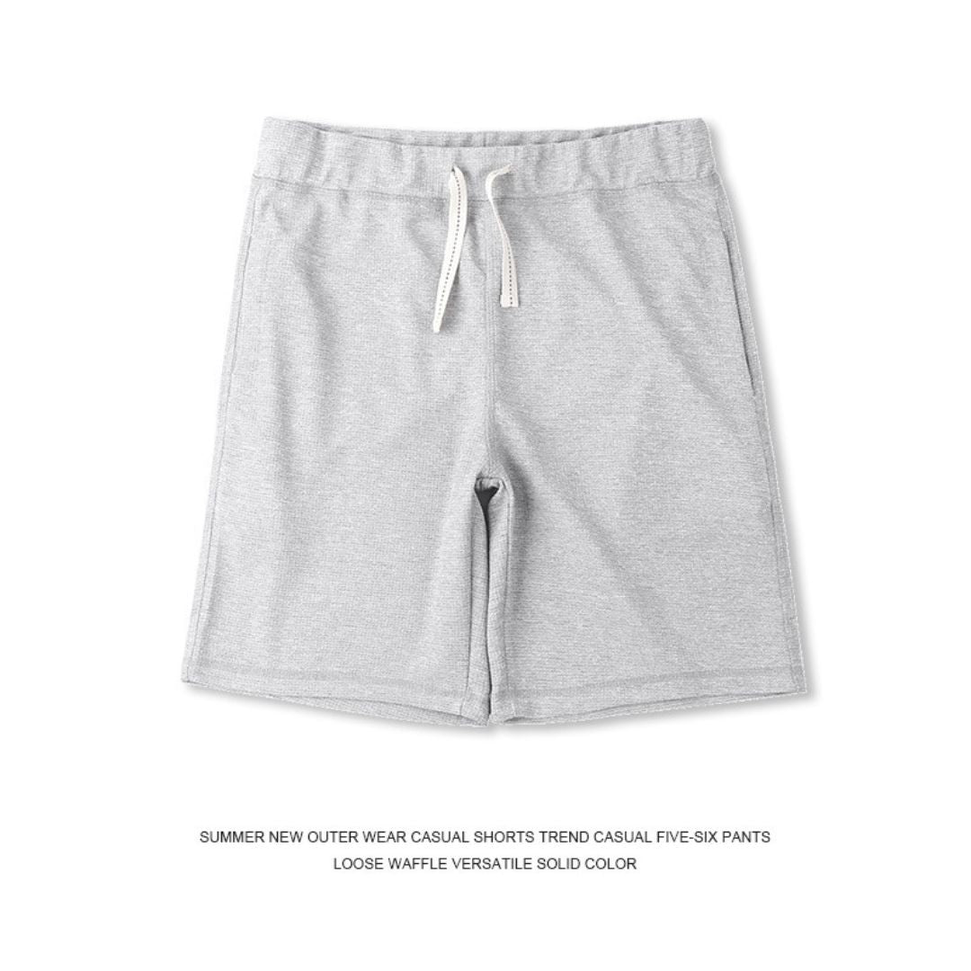 270g Japanese-style Waffle Fabric Mid-length Shorts