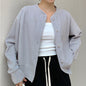 Japanese-Style Round-Neck Button Jacket