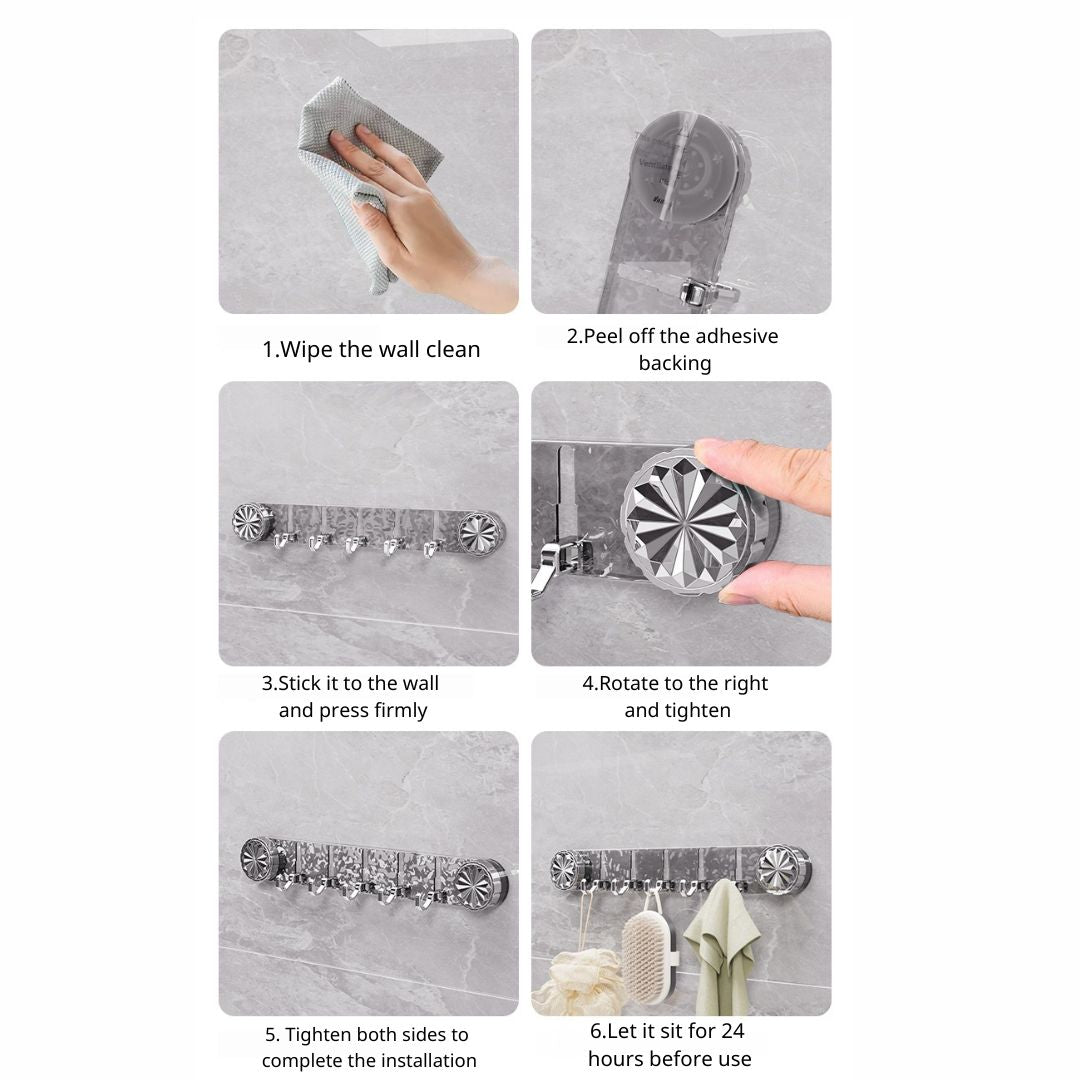 Wall Mounted Suction Cup Hook