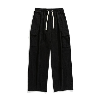 Corduroy Relaxed-Fit Cargo Pants