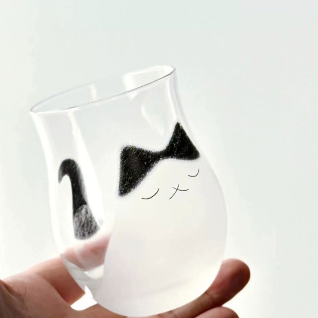 Cat Glass Cup