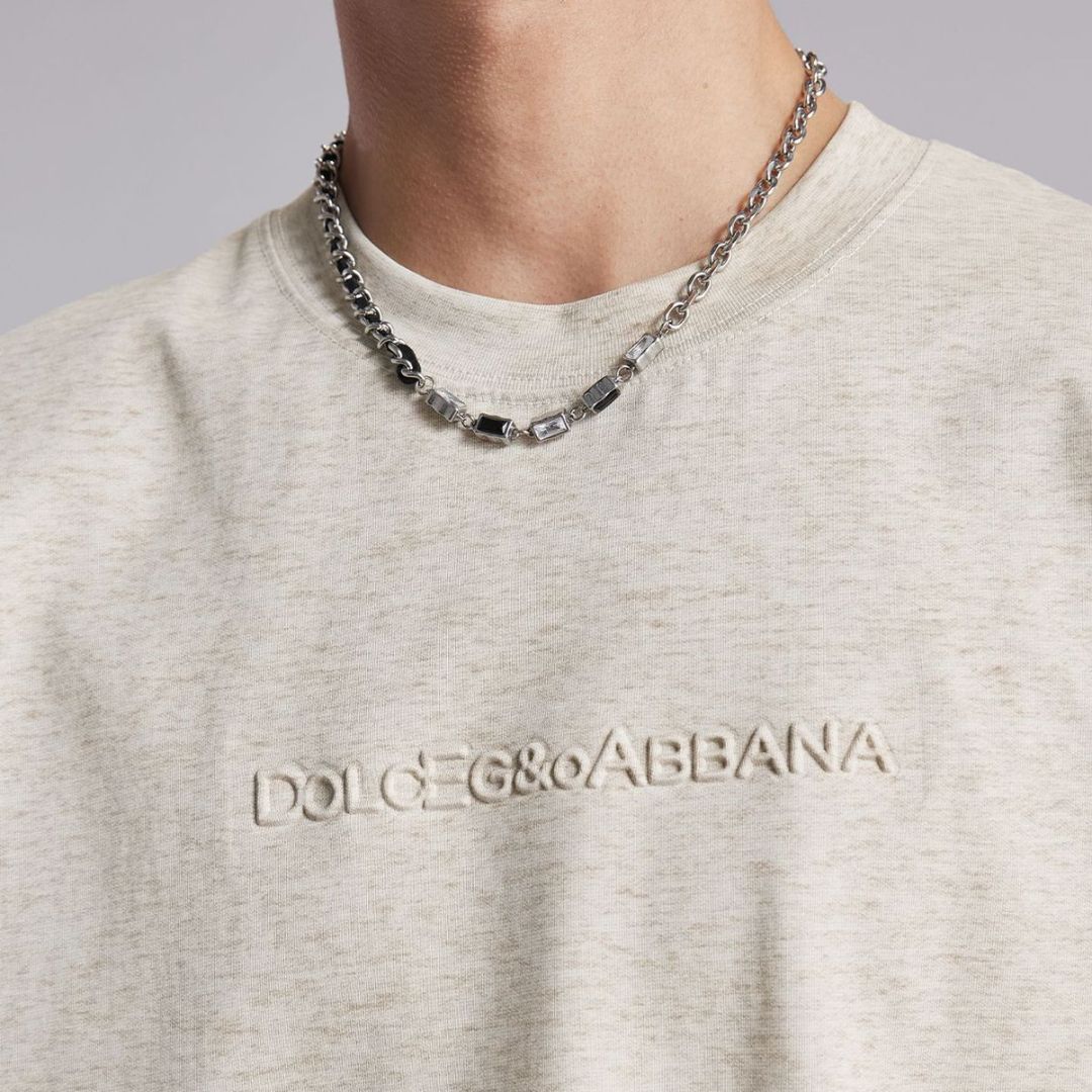 3DレタープリントカジュアルTシャツ