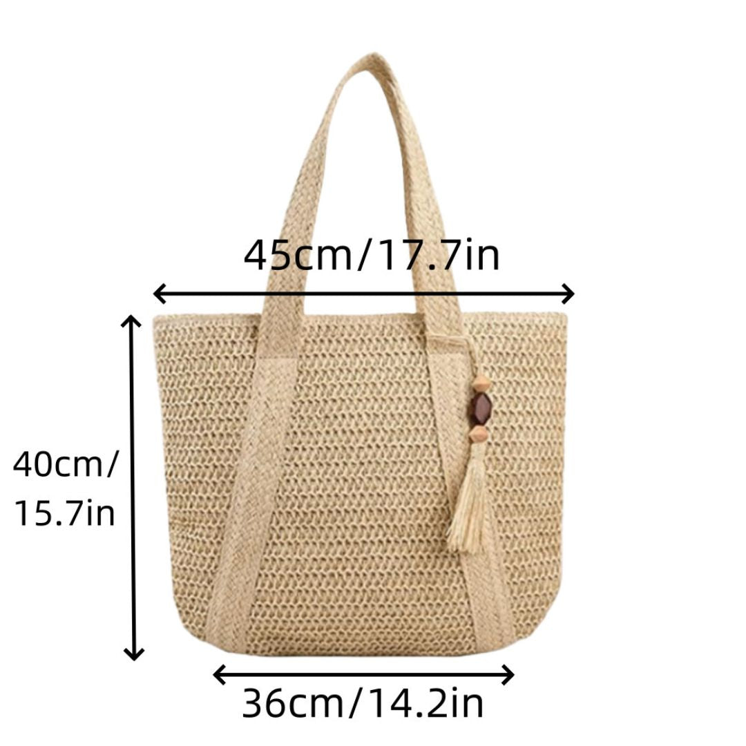 Large Capacity Straw Shoulder Bag