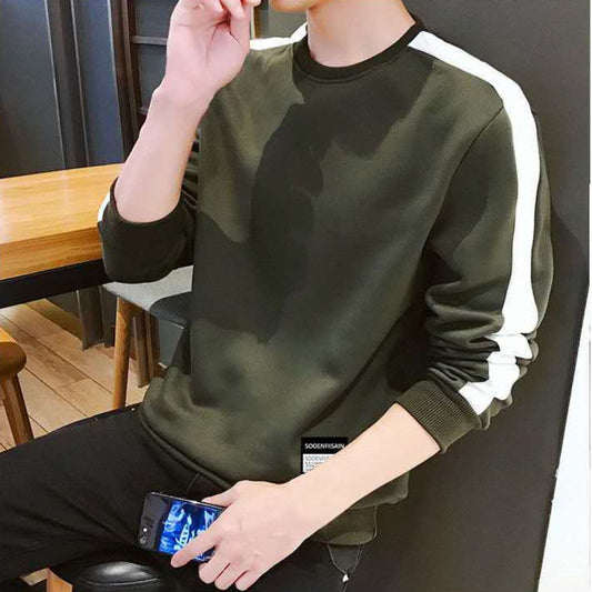 Men's Color-Block Long-Sleeve Sweatshirt