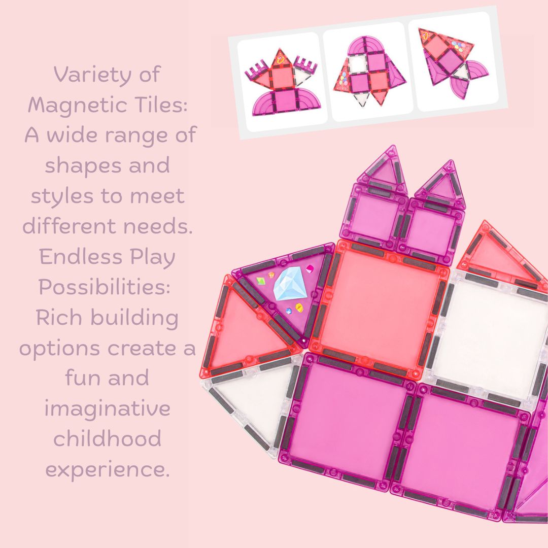 3D Stained-Glass Magnetic Building Tiles