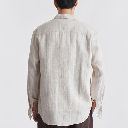 Men’s Casual Tencel Long Sleeve Shirt
