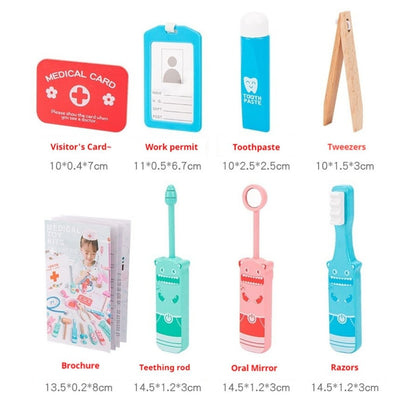 Wooden Oral Simulation Teeth Cleaning Kit