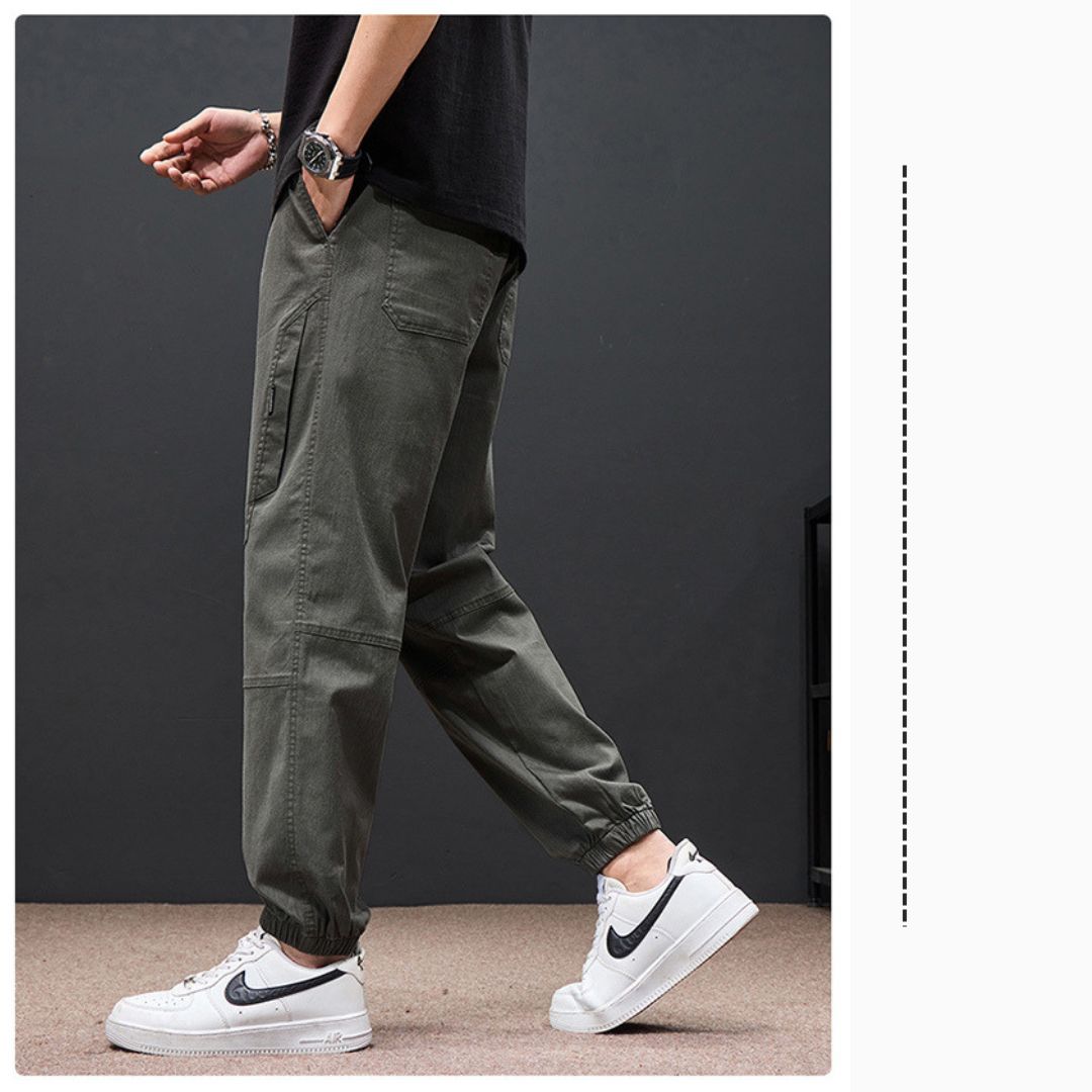 New Summer Lightweight Cuffed Trousers