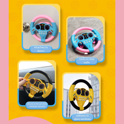Kids' Car Ride Simulation Steering Wheel