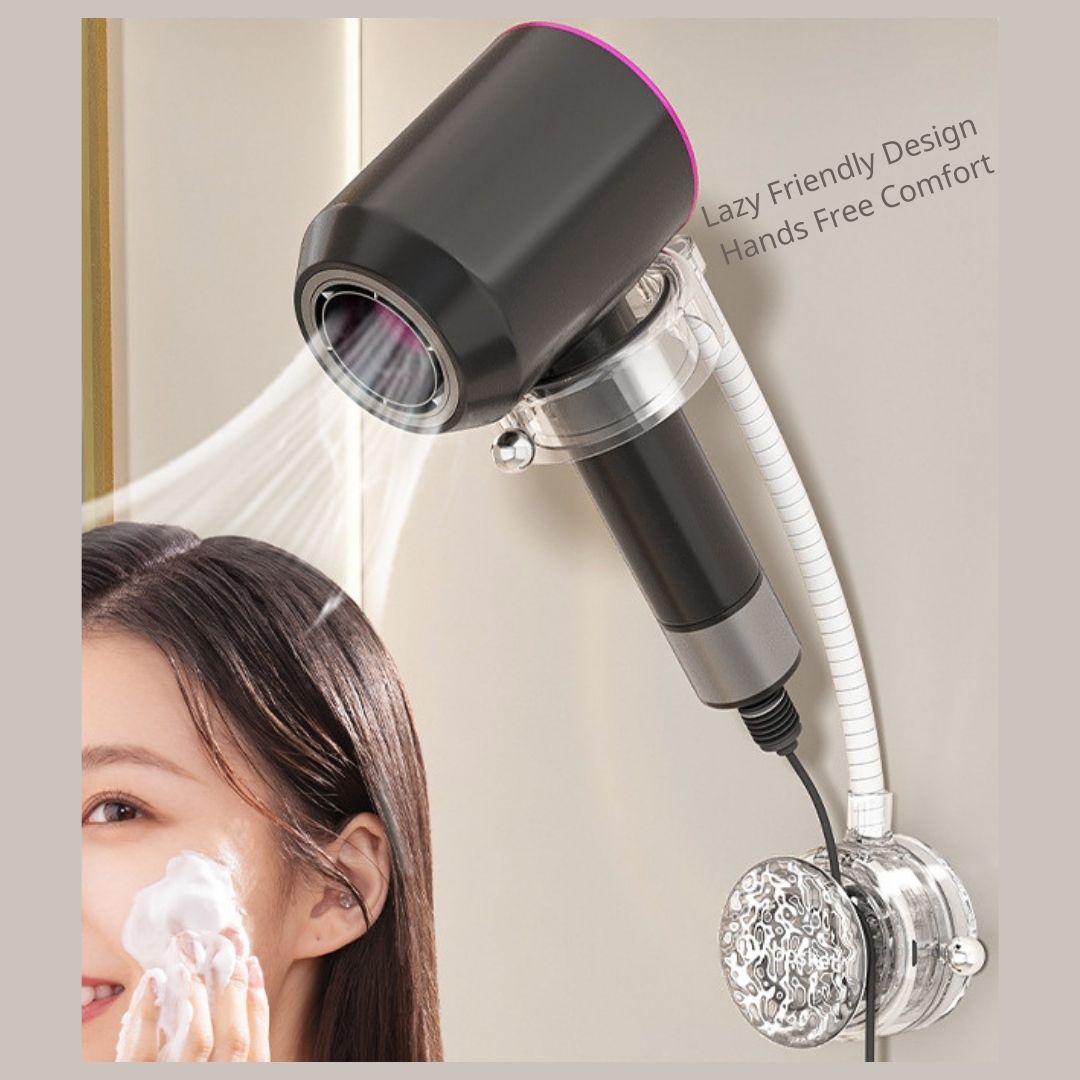 Suction Cup Lazy Hair Dryer Holder