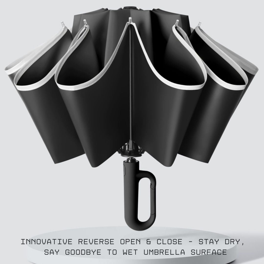 125cm Buckle Handle Reverse Umbrella
