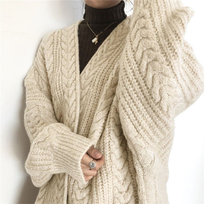 Japanese-Inspired Oversized Knit Cardigan