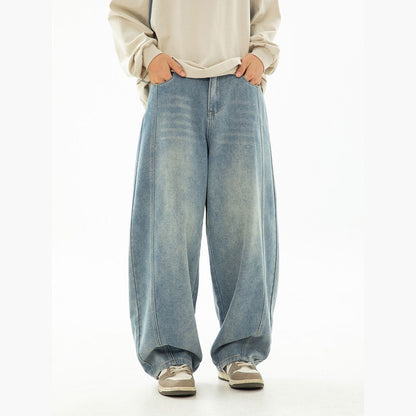 Vintage Washed Oversized Denim Jeans