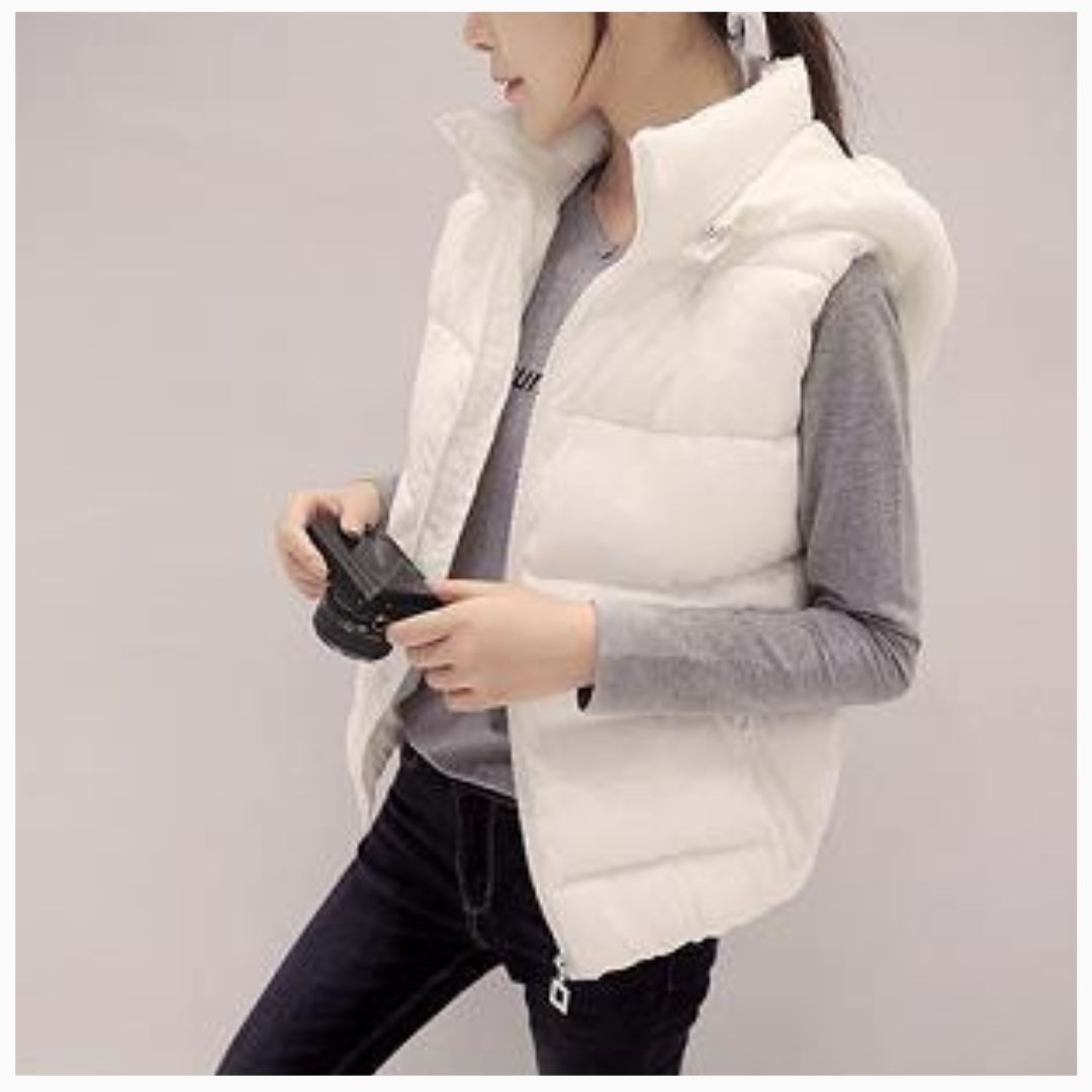Solid Color Cotton Vest