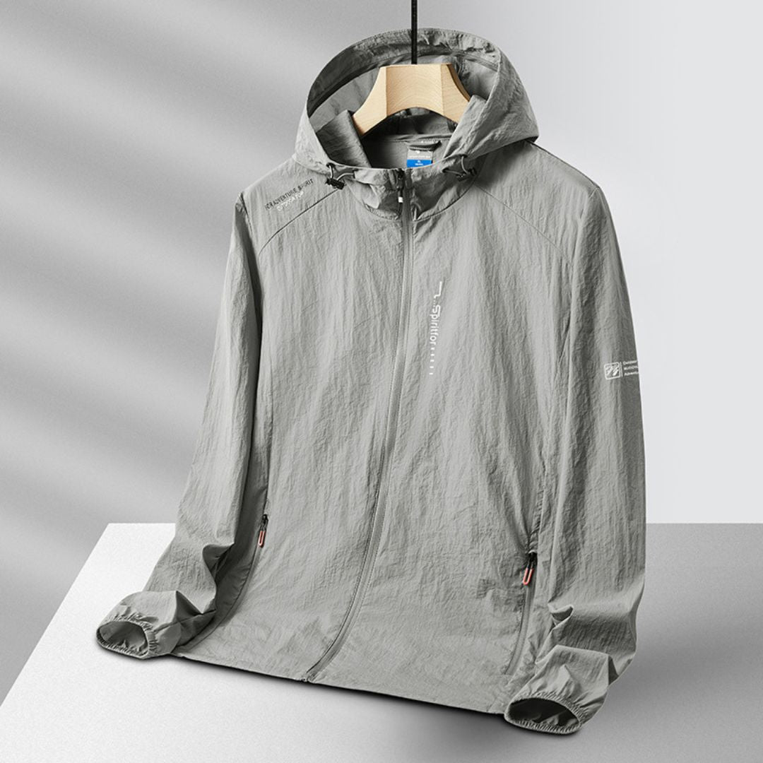 Lightweight UV-Protective Waterproof Hooded Jacket