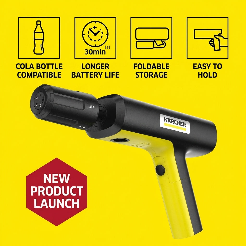 KARCHER KHB Air ワイヤレス折りたたみ式高圧水銃