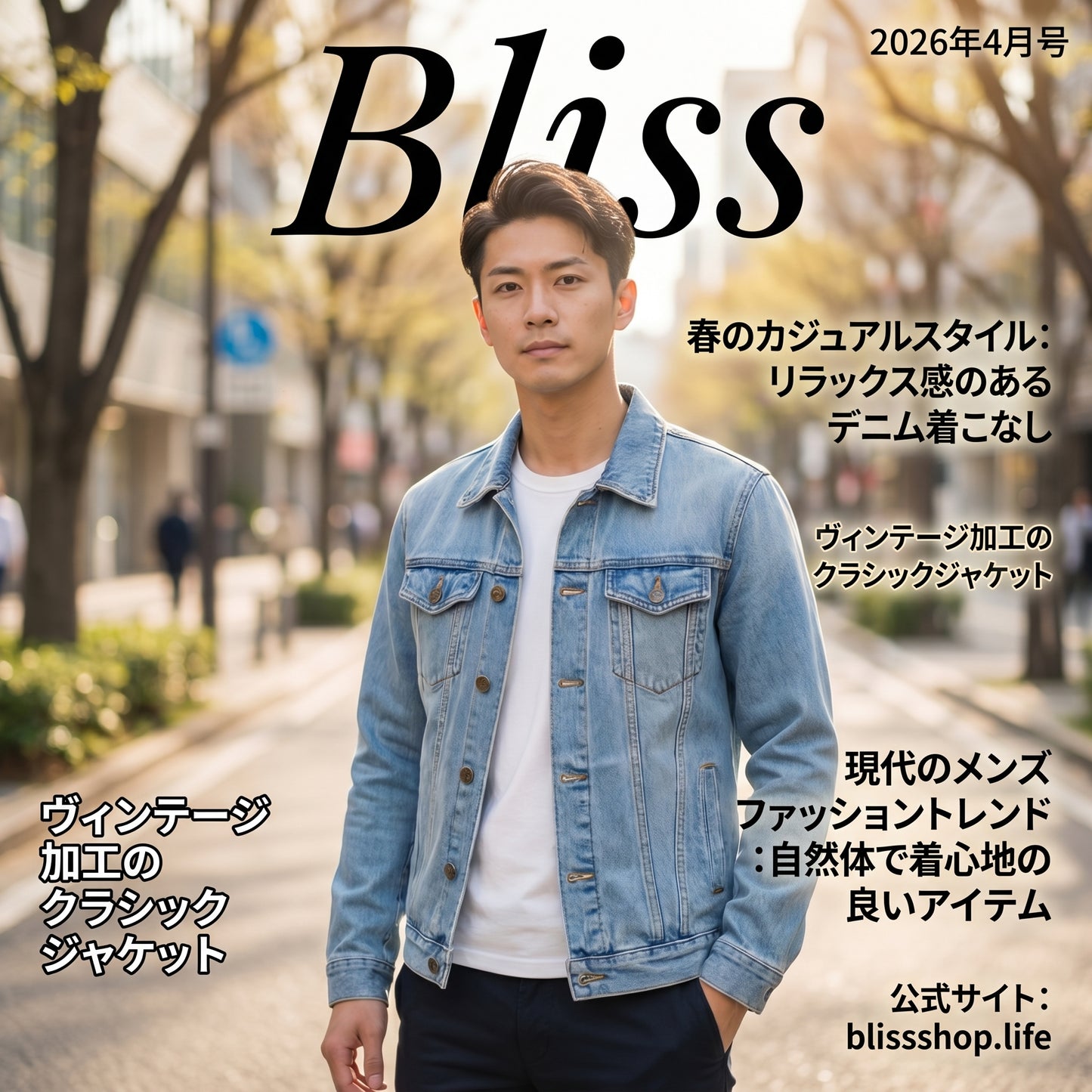 男士修身牛仔外套