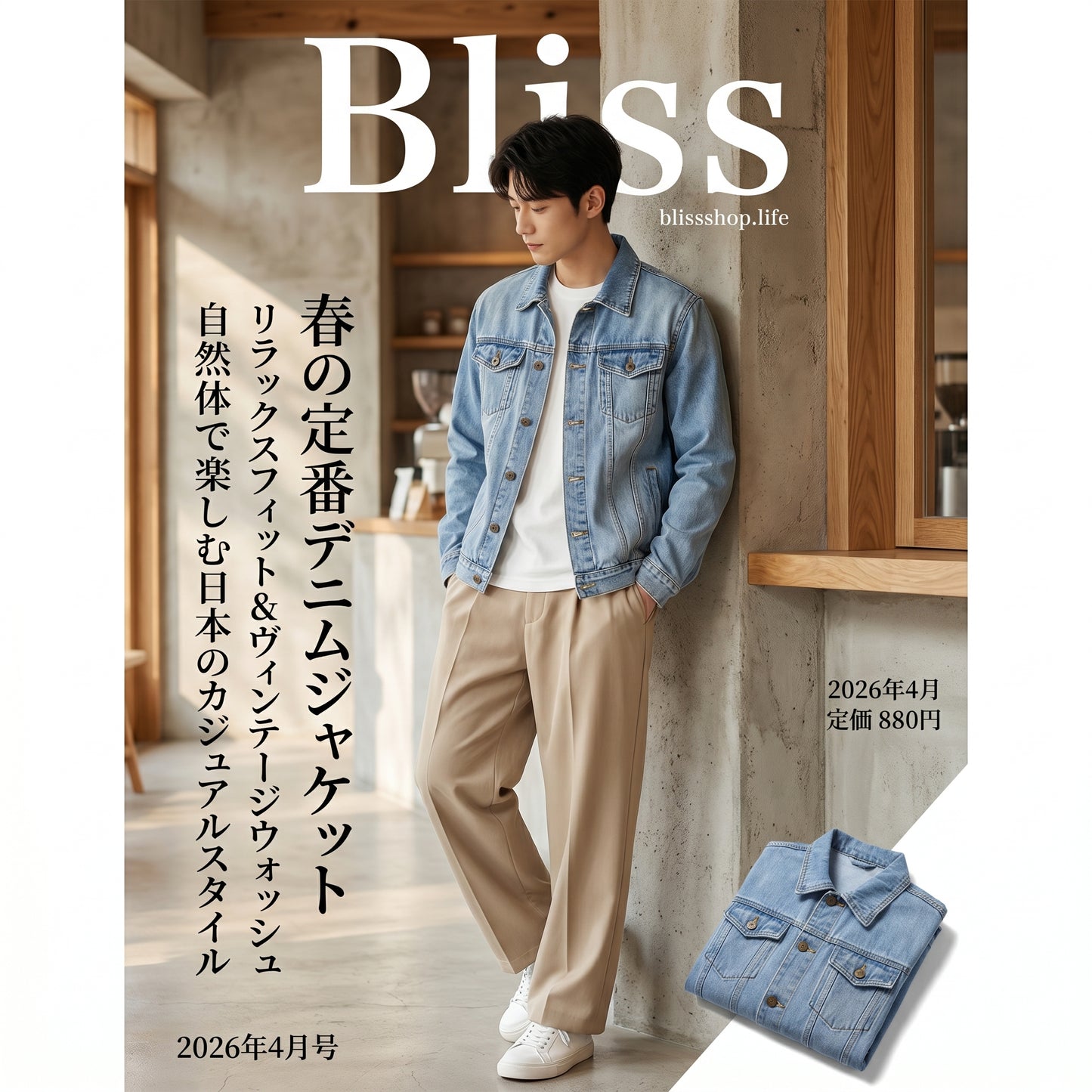 男士修身牛仔外套