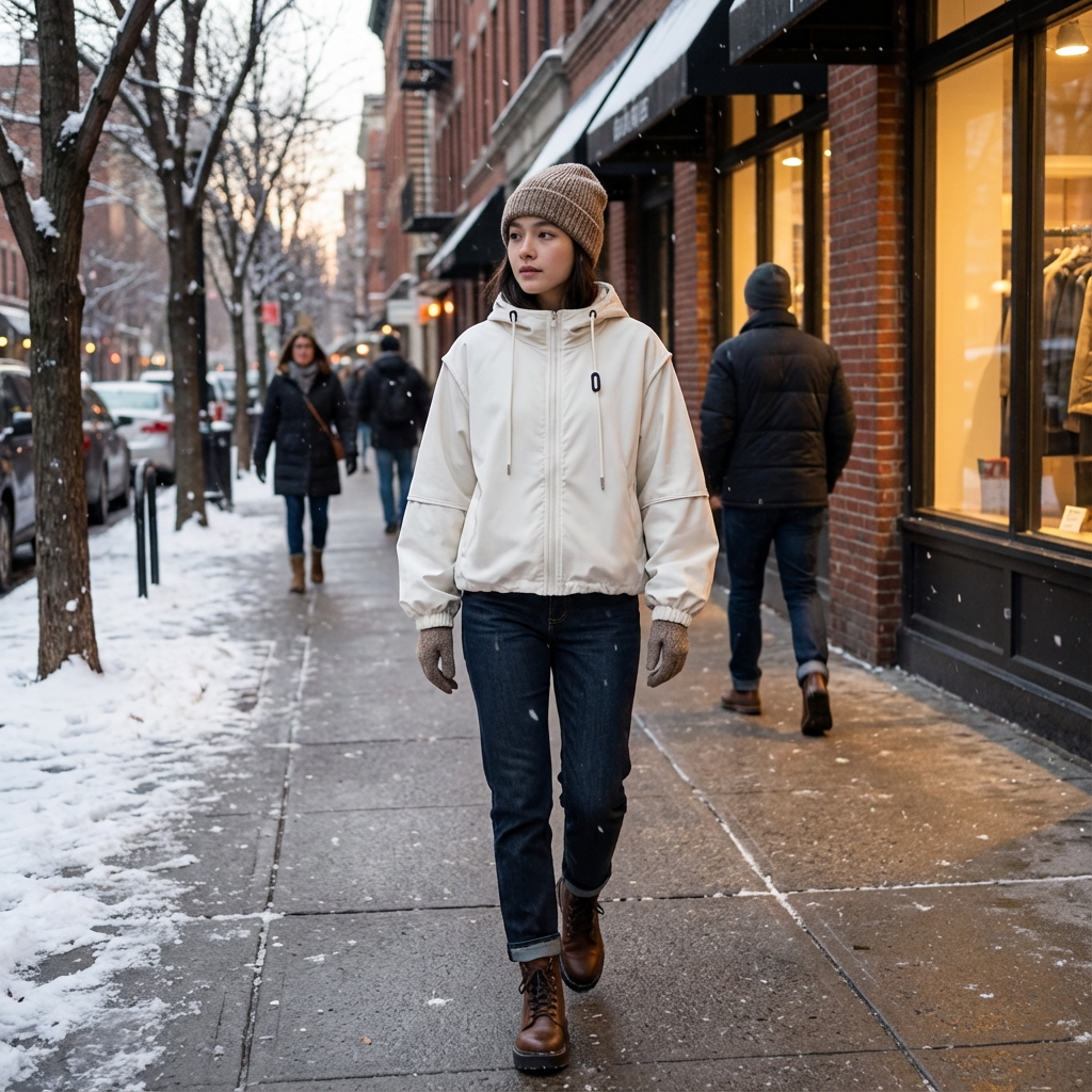 Autumn And Winter Hooded Jacket