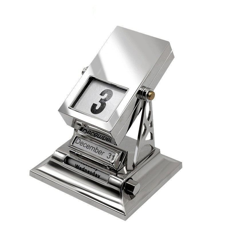3D Flip Metal Desk Calendar
