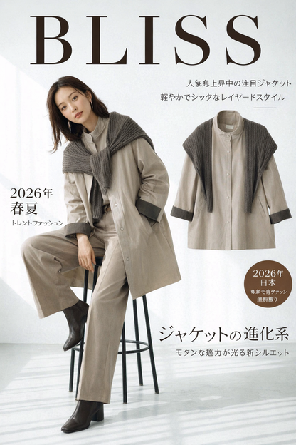 英倫風休閒外套