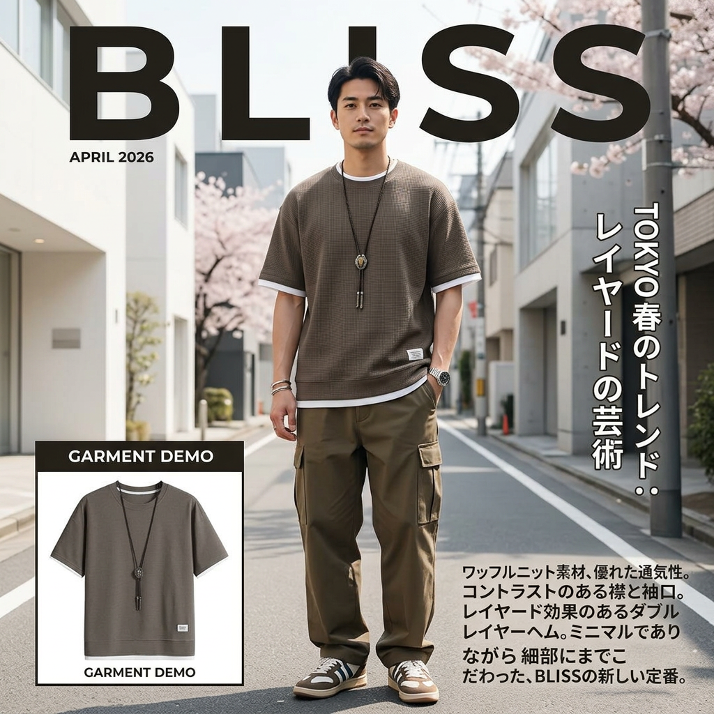 圓領假兩件寬鬆短袖衫(2件起)