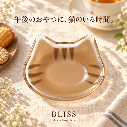 日本小貓下午茶點心碟 