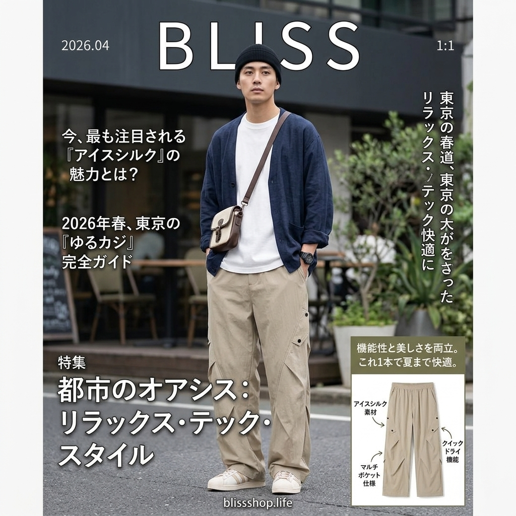 アイスシルク クイックドライ カーゴパンツ 