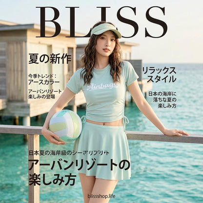 スポーティプリーツ水着セット