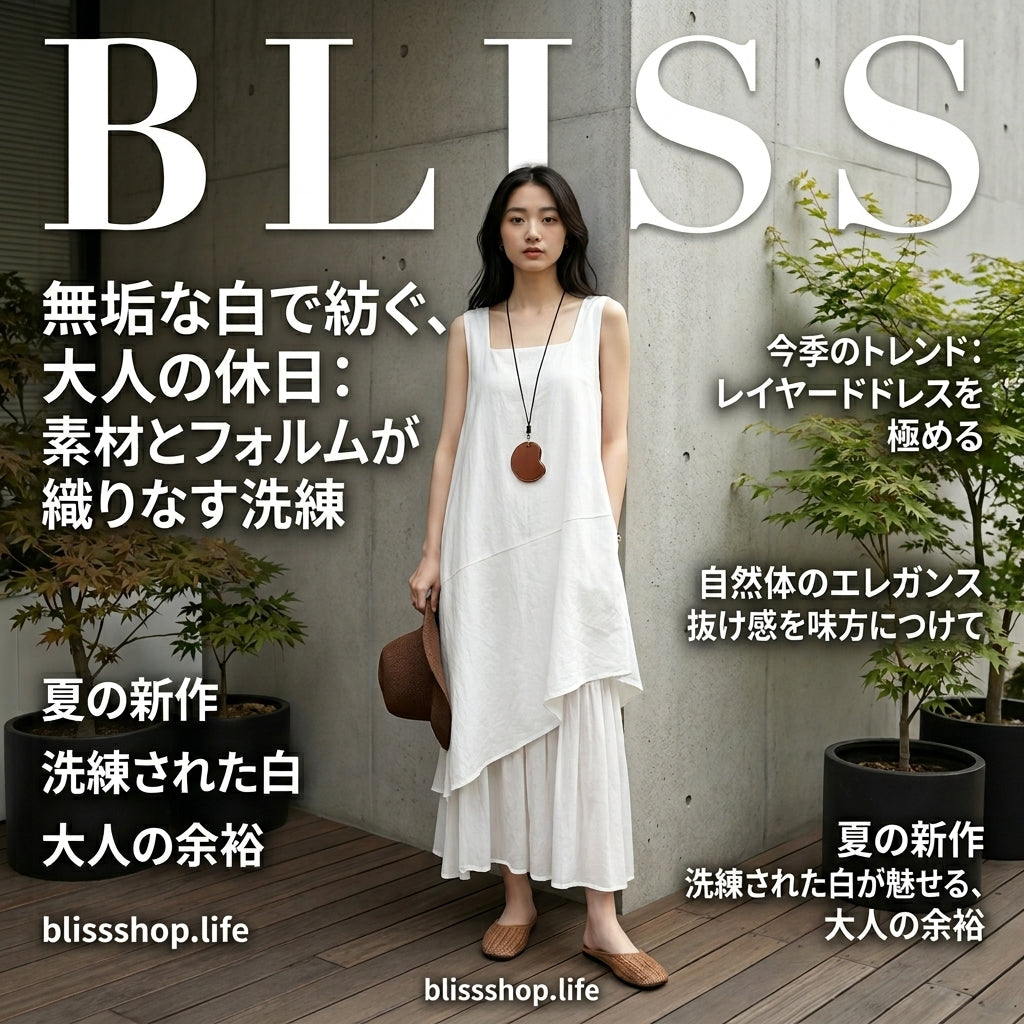 アシンメトリーな裾とパネルデザインのノースリーブロングドレス 