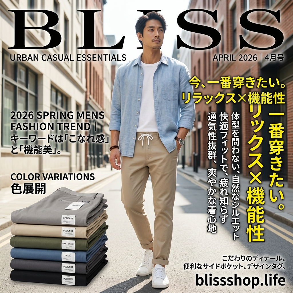 シルキーストレートレッグフェイクデニムトラウザーズ