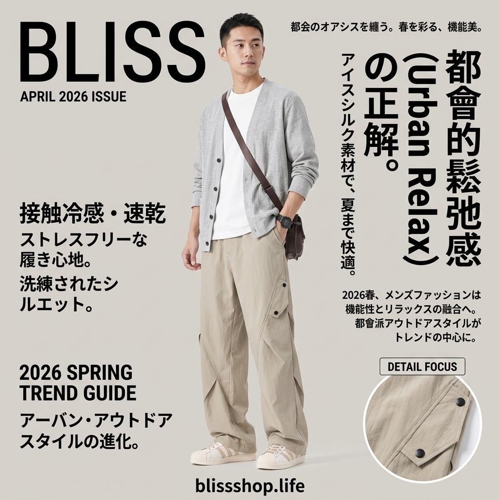 アイスシルク クイックドライ カーゴパンツ 