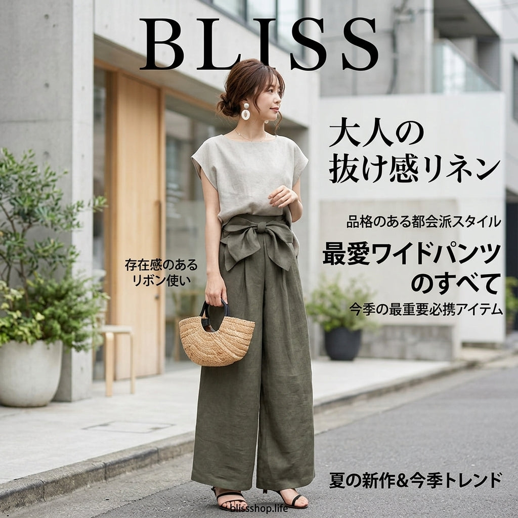 ドルマンスリーブトップス＋タイウエストワイドレッグパンツセット 