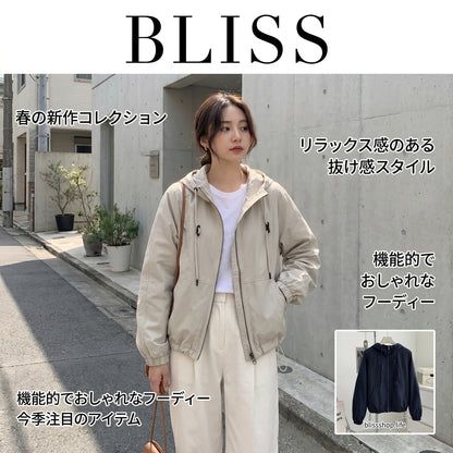 レディース レトロスタイル ショート丈 フード付きトレンチコート  