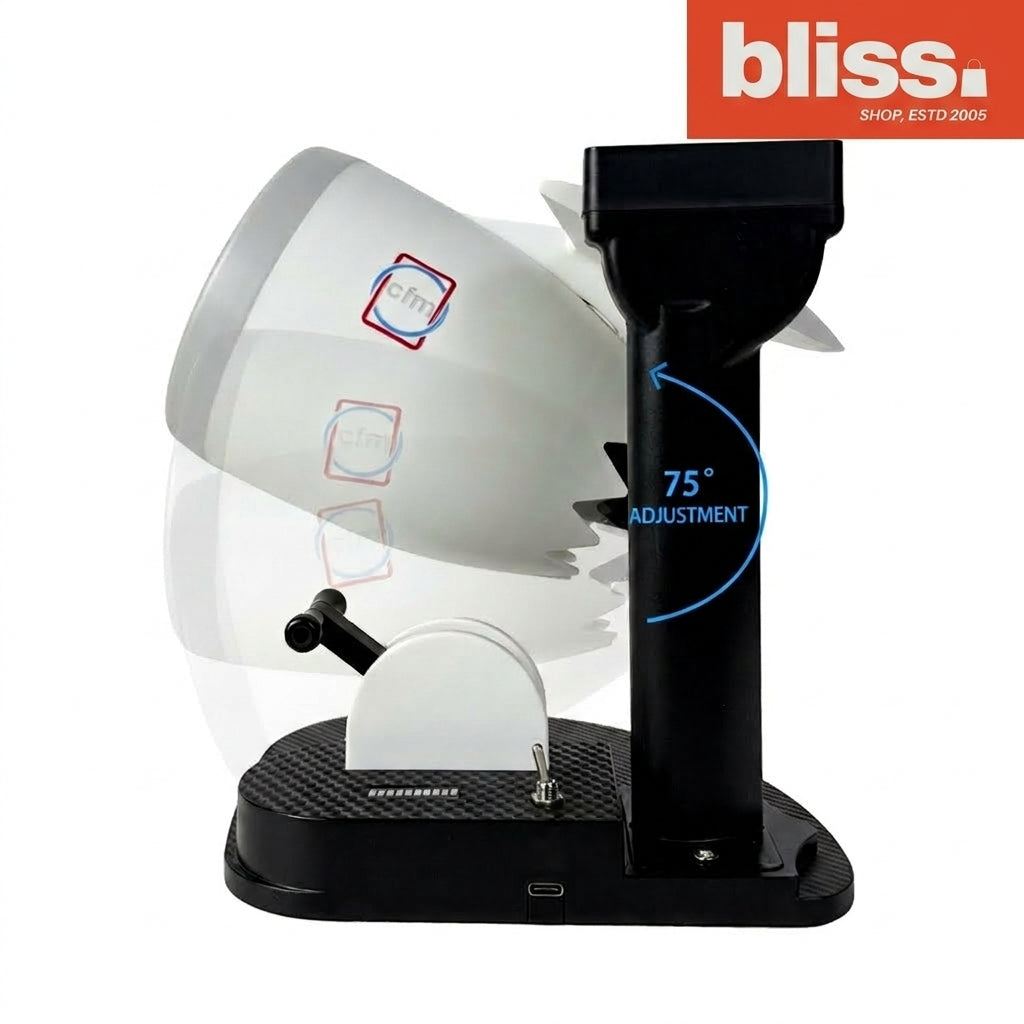 Jet Engine Turbine Desk Fan with Wireless Charging