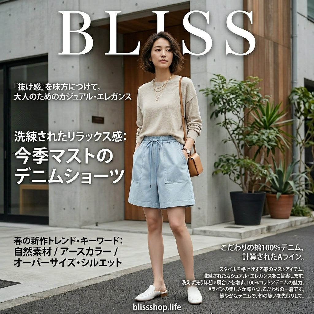 Women's Pure Cotton Denim Shorts