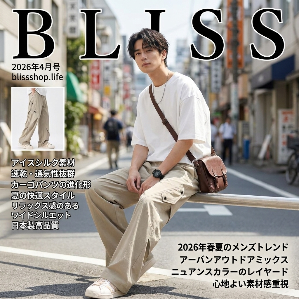 アイスシルク クイックドライ カーゴパンツ 