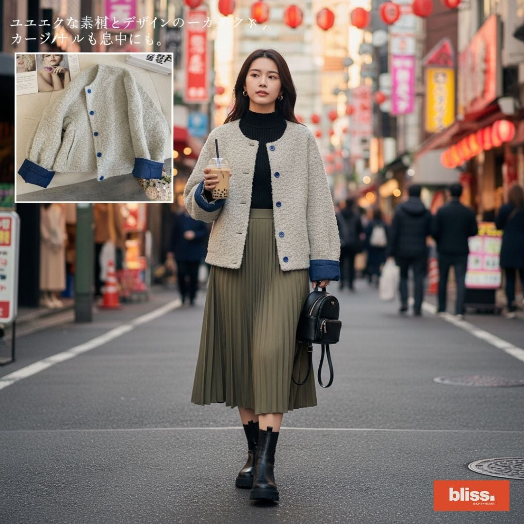 Vintage Color-Block Patchwork Loose Jacket