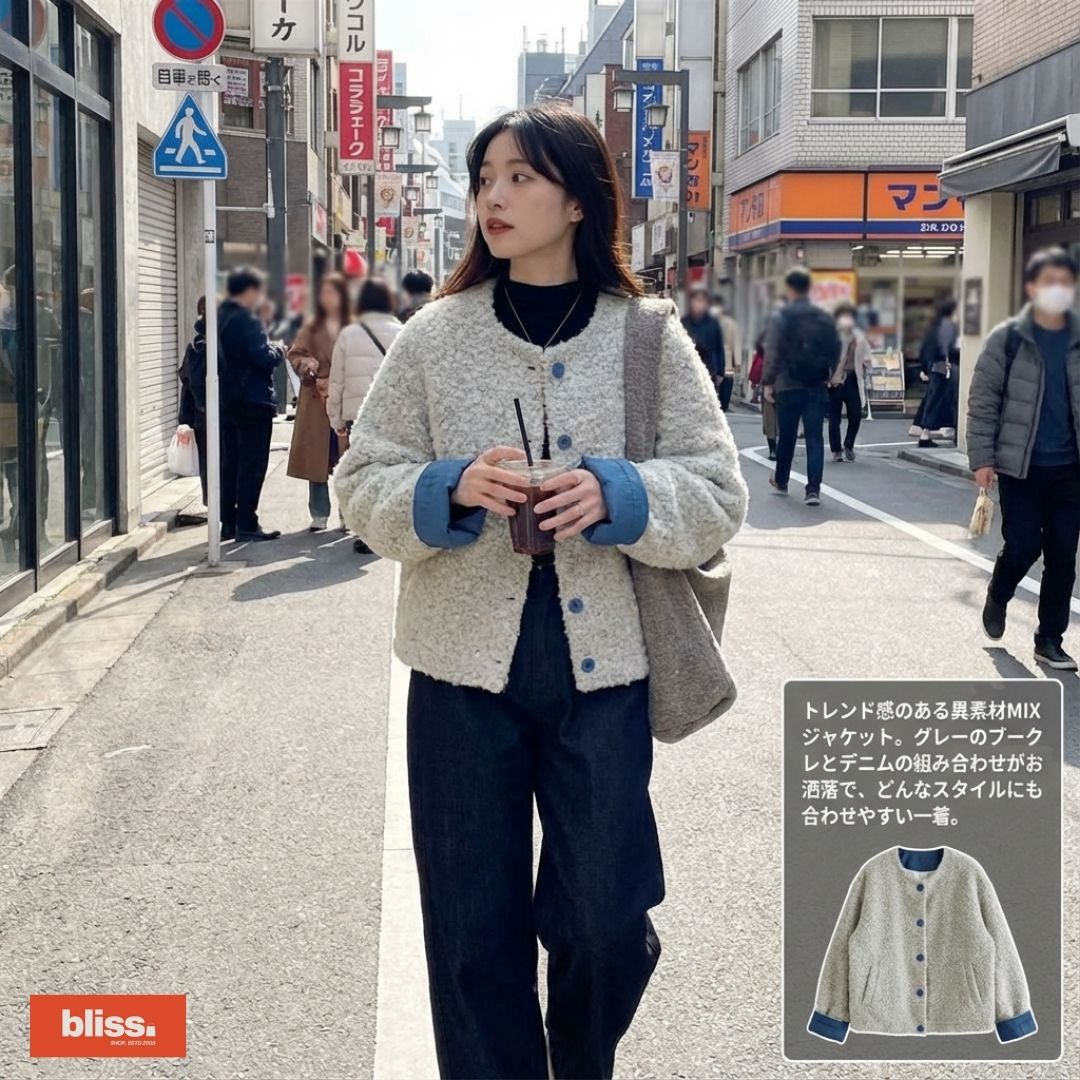 Vintage Color-Block Patchwork Loose Jacket