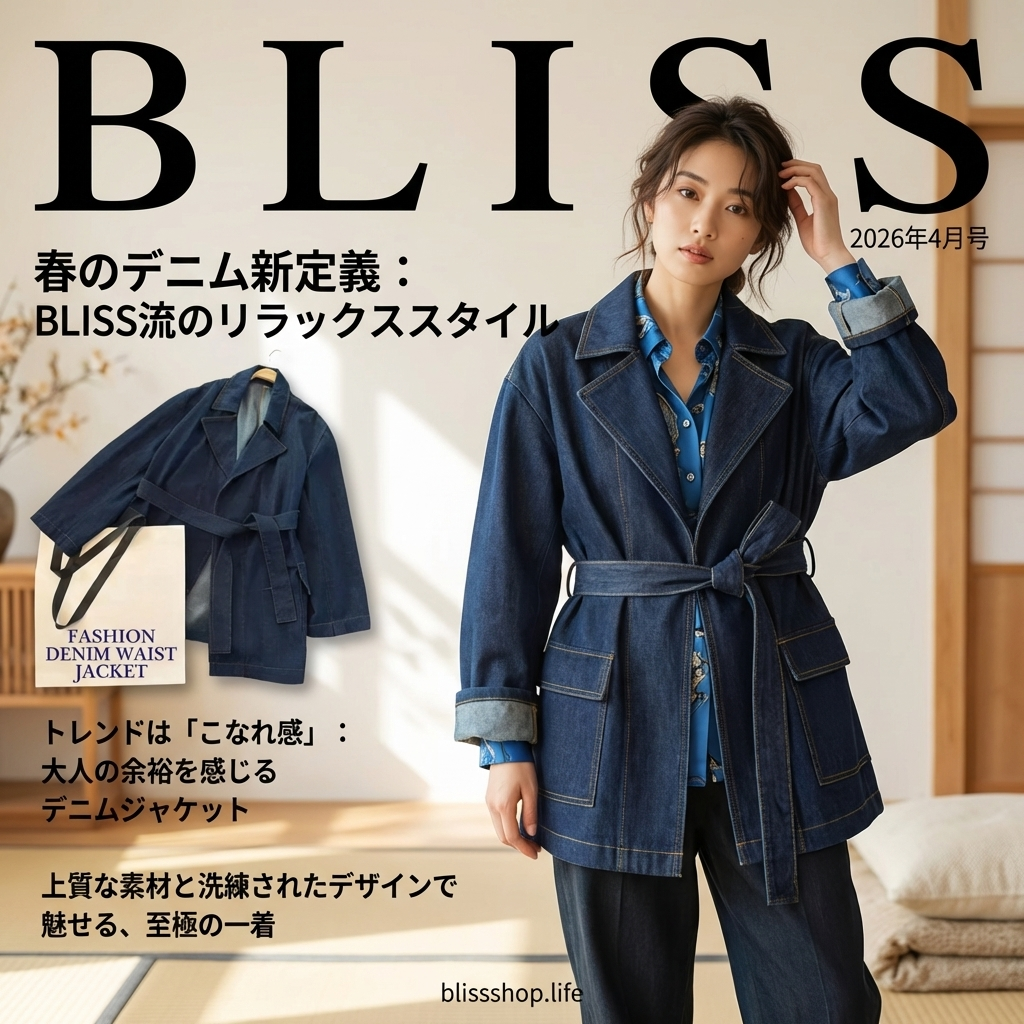 ファッション デニムウエストジャケット